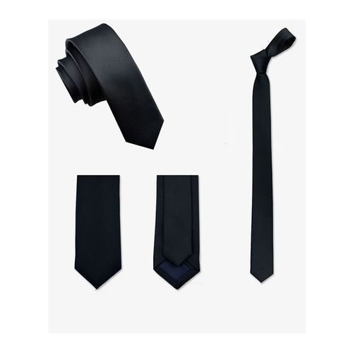 4 In 1 Men's Corporate Slim-Fit Tie- Black