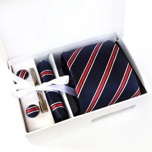Men Luxury Business Tie 5pcs/Set +Gift Box