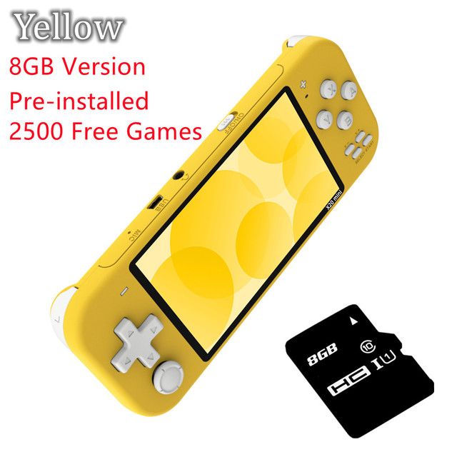 4.3 Inch Handheld Portable Game Console With IPS Screen 32GB 8GB 2500 Free Games For Super Nintendo