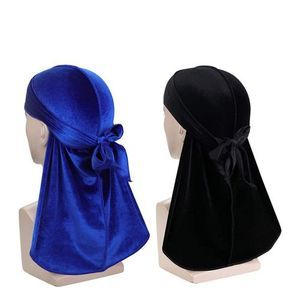 2 Pcs Luxury 360 Wave Velvet DURAG Doo Rag- +Free Watch