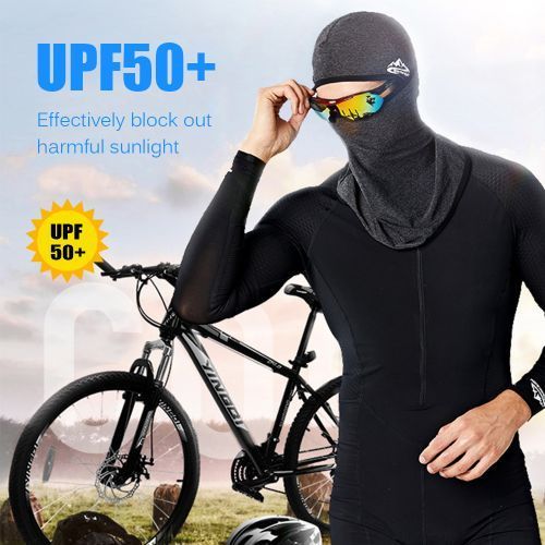 Cycling Face Mask UPF50+ Helmet Ice Silk Protection Headgear