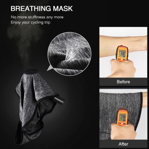 Cycling Face Mask UPF50+ Helmet Ice Silk Protection Headgear