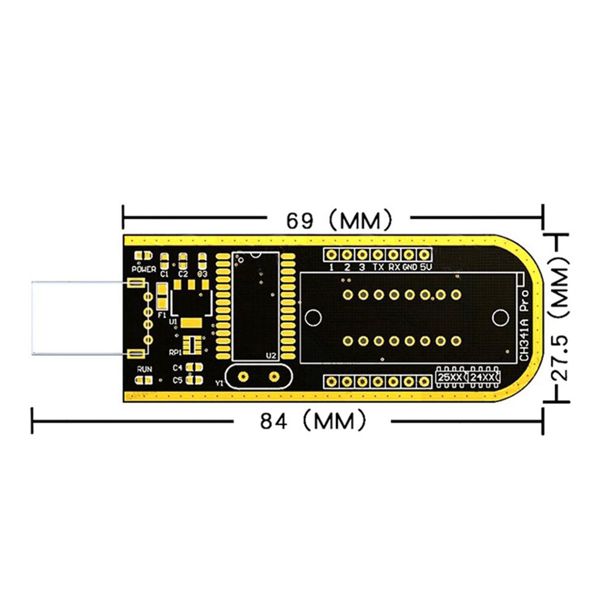 CH341A Programmer USB Motherboard Routing LCD BIOS/FLASH/24/25 Motherboard