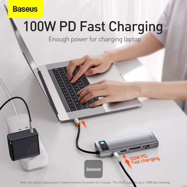 Baseus 9 In 1 Hub Metal Gleam Series Docking Station Type C
