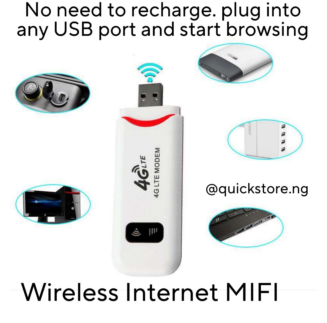 Universal Usb 4G Wifi Modem ALL NETWORK Mifi Mtn Airtel Glo Etisalat Spectranet Smile Etc