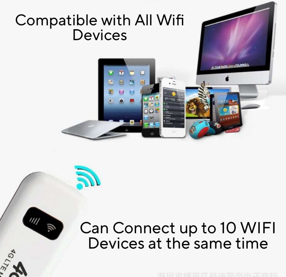 Universal Usb 4G Wifi Modem ALL NETWORK Mifi Mtn Airtel Glo Etisalat Spectranet Smile Etc