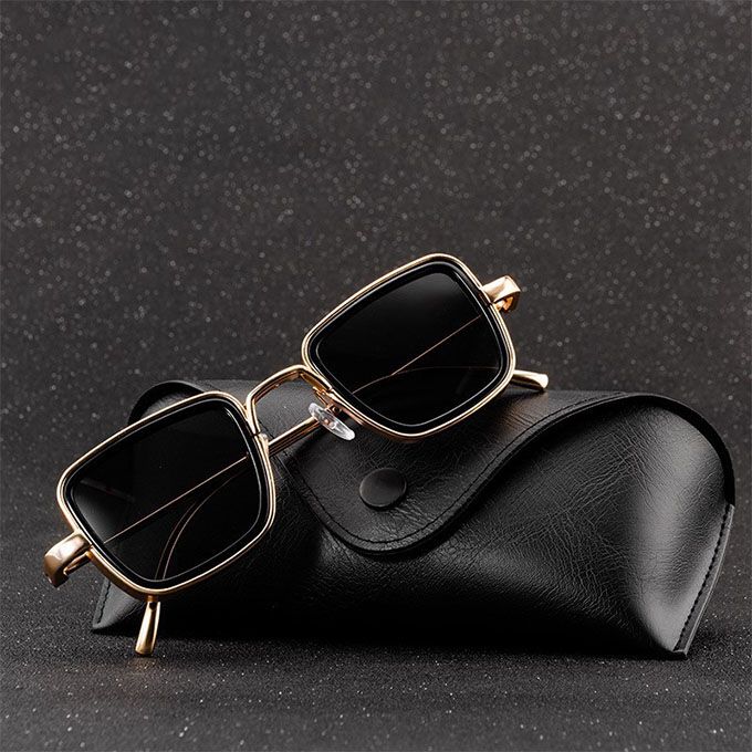 Indian Explosion Sunglasses Men Retro Thick Edge Metal Frame Trend Sunglasses