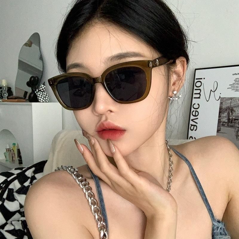 Women's Sunglasses Large Frame UV Sunshade Sunglasses Grey