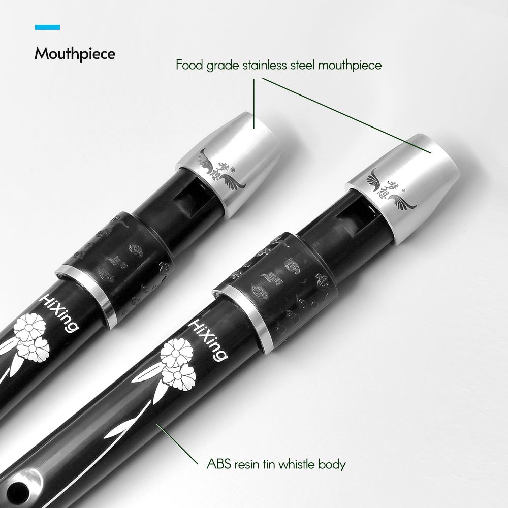 Lightweight Irish Tin Flute Recorder Instrument For Kids