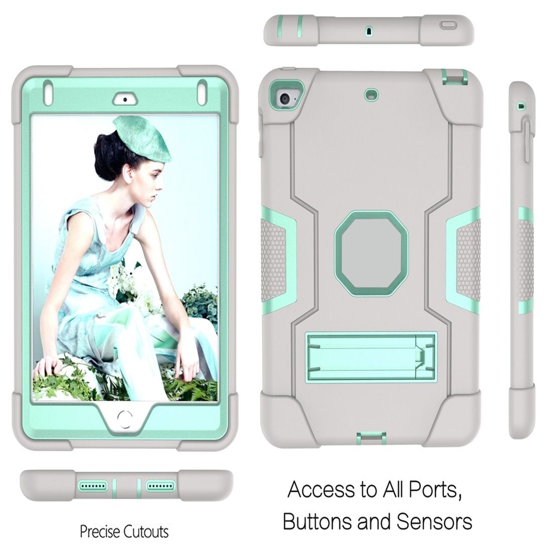 Silicone + PC Protective Case With Stand