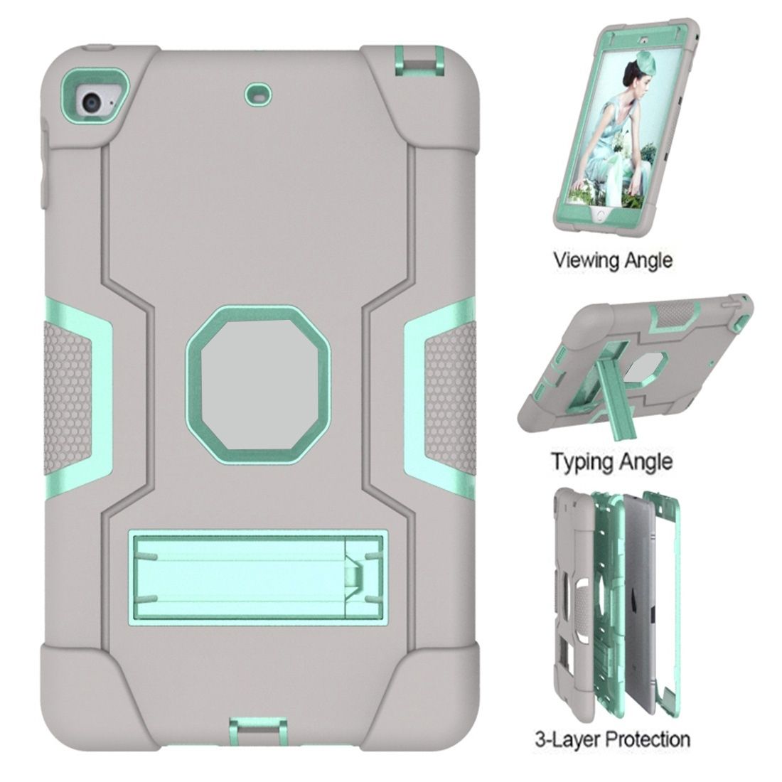 Silicone + PC Protective Case With Stand