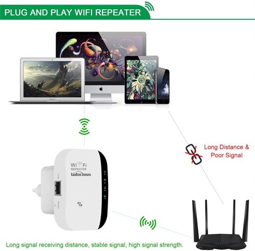 Wireless Wi-Fi Amplifier WiFi Extender 300Mbps Router Signal Repeater Remote Repeater Access Point