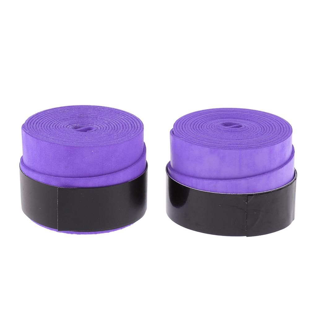 2 Pieces Tennis Grip Tape Replacement, Great For Tennis Racket Purple