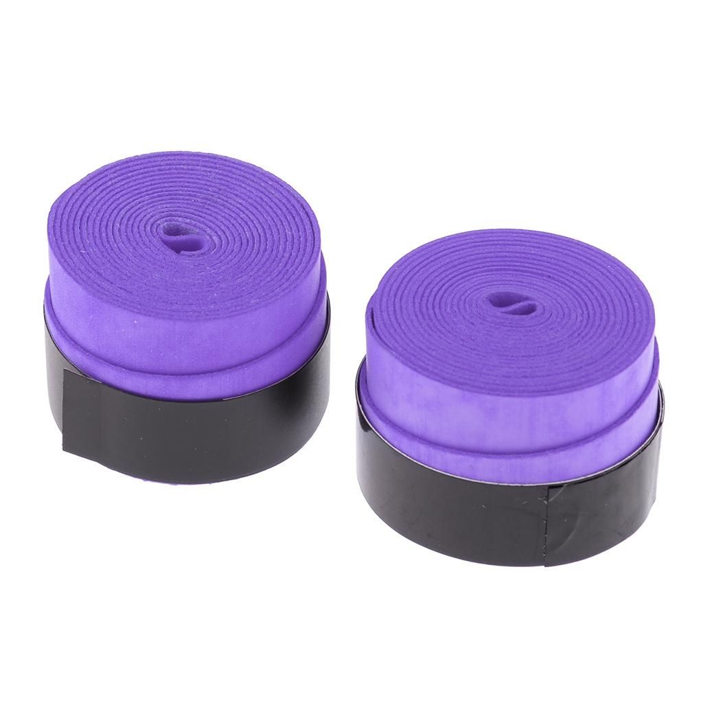 2 Pieces Tennis Grip Tape Replacement, Great For Tennis Racket Purple
