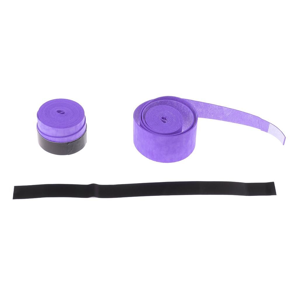 2 Pieces Tennis Grip Tape Replacement, Great For Tennis Racket Purple