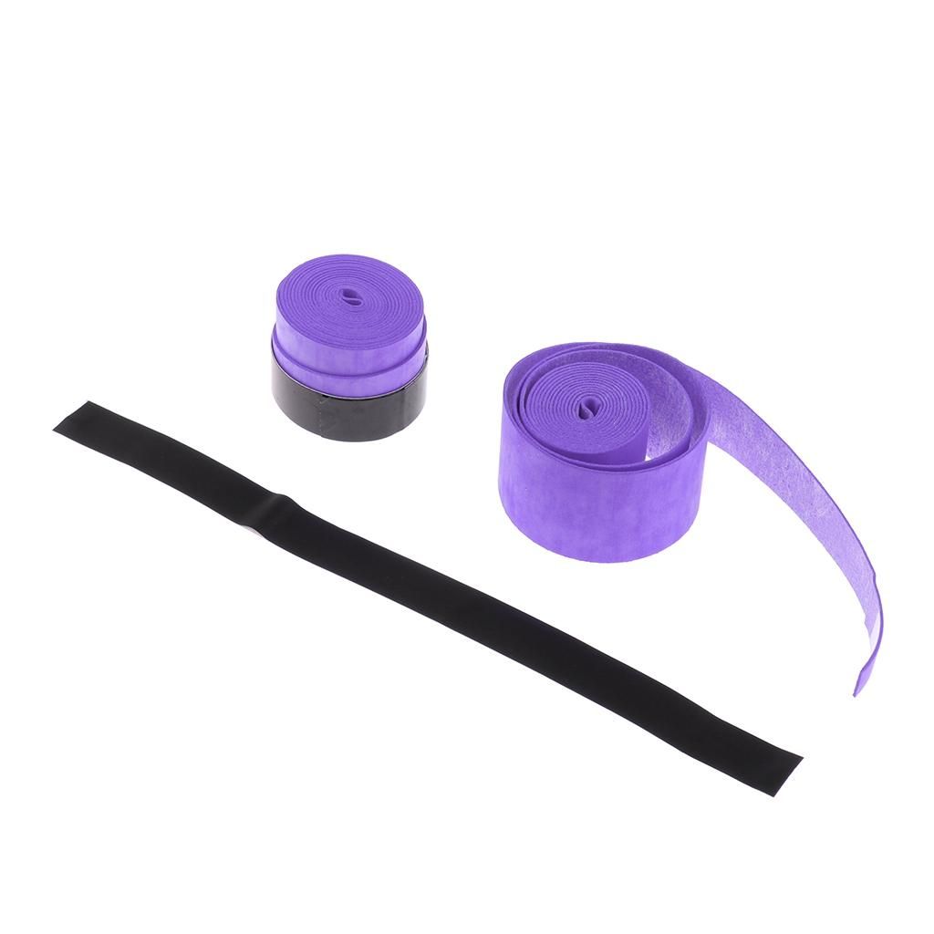 2 Pieces Tennis Grip Tape Replacement, Great For Tennis Racket Purple
