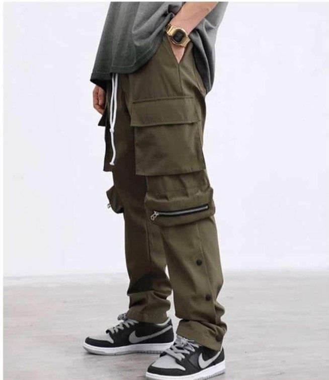 Green Cargo Combat Jogger For Men And Women