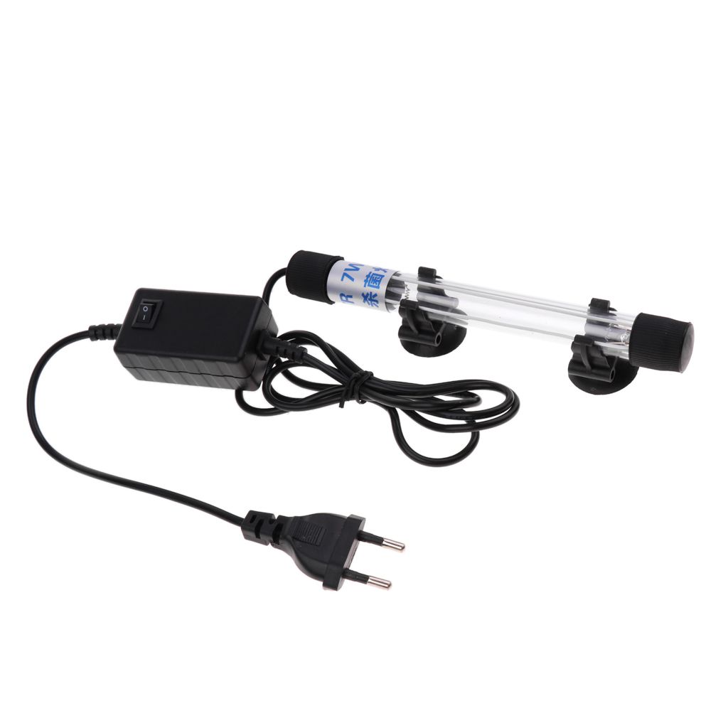 Aquarium UV Light Sterilizer Water Clarifier Clean Light Lamp 7W
