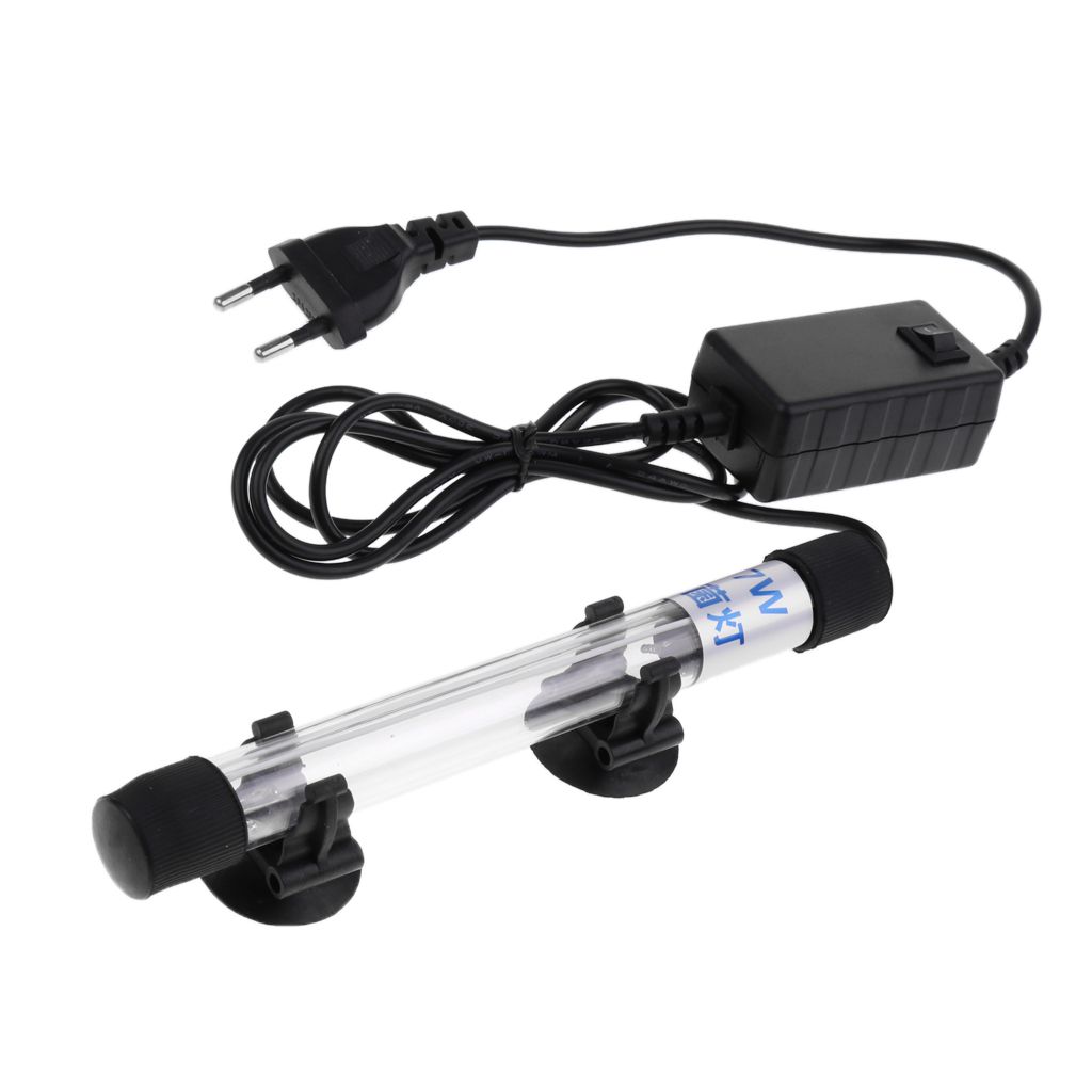Aquarium UV Light Sterilizer Water Clarifier Clean Light Lamp 7W