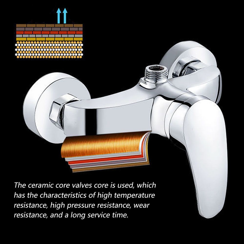 Brass Wall-mounted Hot And Cold Mixing Water Faucets Shower
