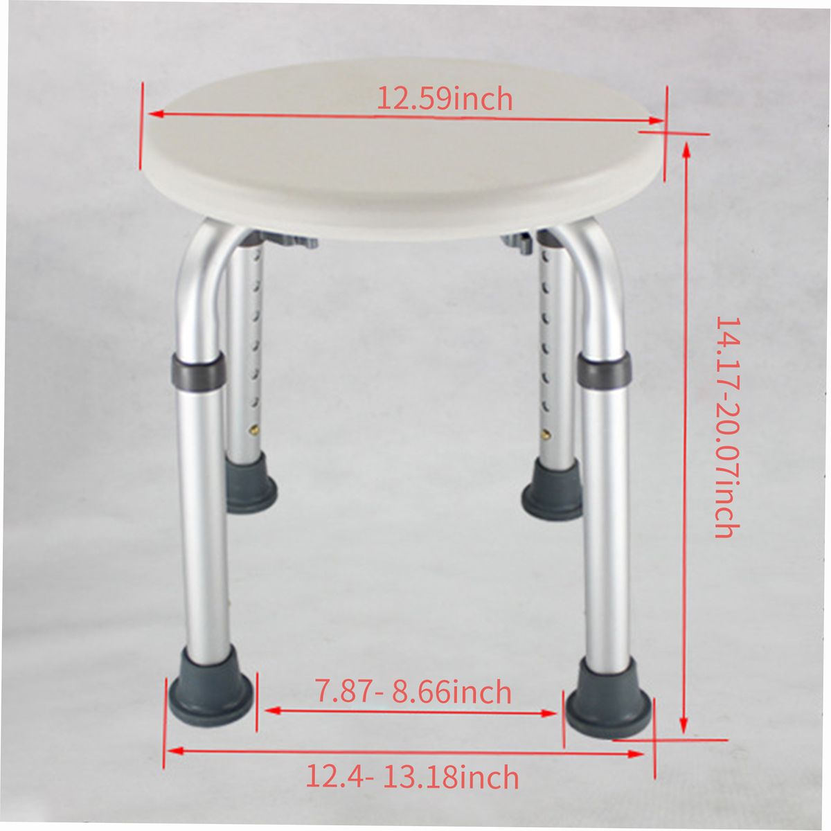 Bathroom Shower Bench Adjustable Height Shower Tub Stool