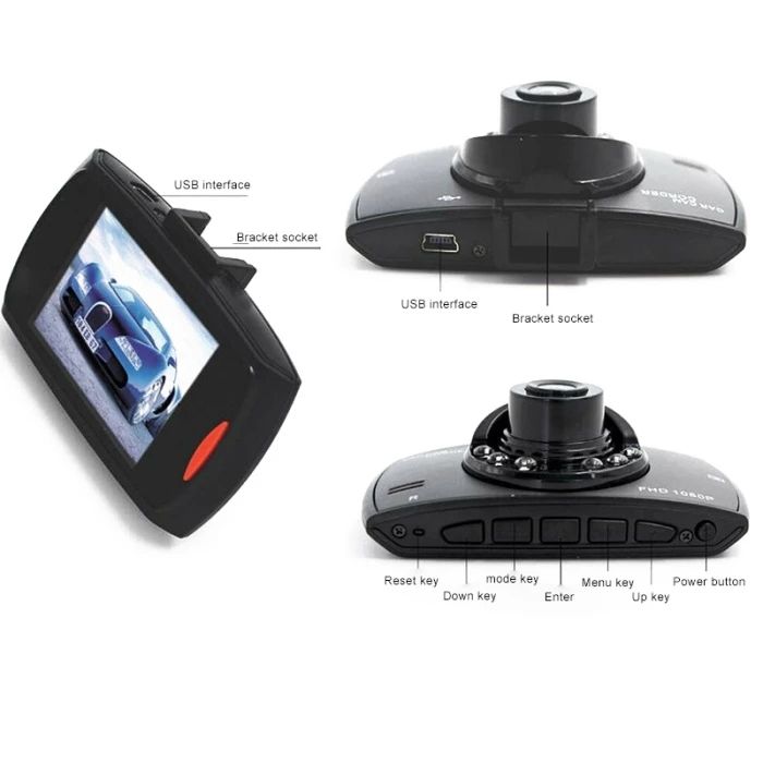 Driving Recorder Car DVR Dash Camera Full HD 1080P 2.2" Cycle Recording Night Vision Wide Angle Dashcam Video Registrar