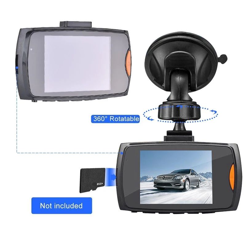 Driving Recorder Car DVR Dash Camera Full HD 1080P 2.2" Cycle Recording Night Vision Wide Angle Dashcam Video Registrar