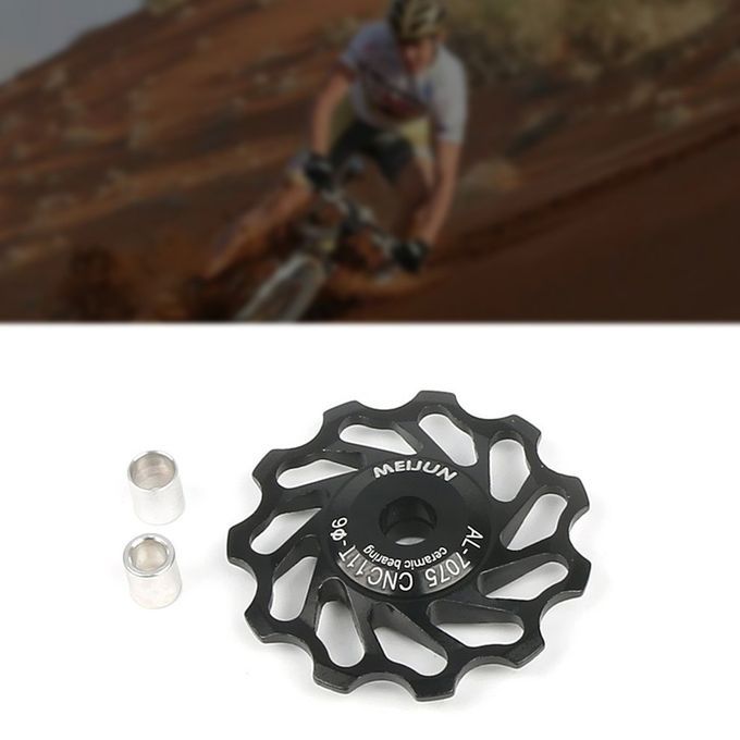 Mountain Bike  Erami  Rear Dial Guide Wheel 11T Gear Transmission  Erami  Bearings High-strength  Lubri Ated 1 P S-black