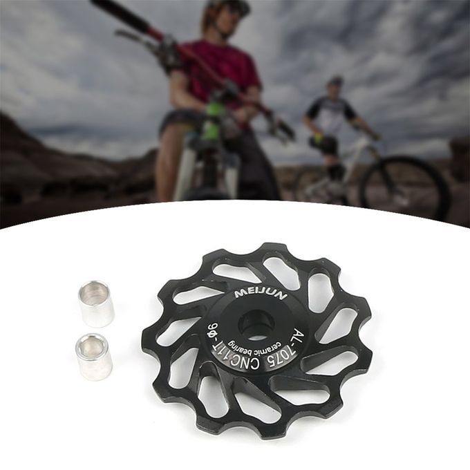 Mountain Bike  Erami  Rear Dial Guide Wheel 11T Gear Transmission  Erami  Bearings High-strength  Lubri Ated 1 P S-black