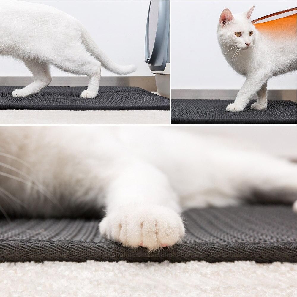 Waterproof Pet Cat Litter Mat Single Layer Cat Litter Bed Pads Trapping Litter Mat Pet non-slip Product For Cats House Clean