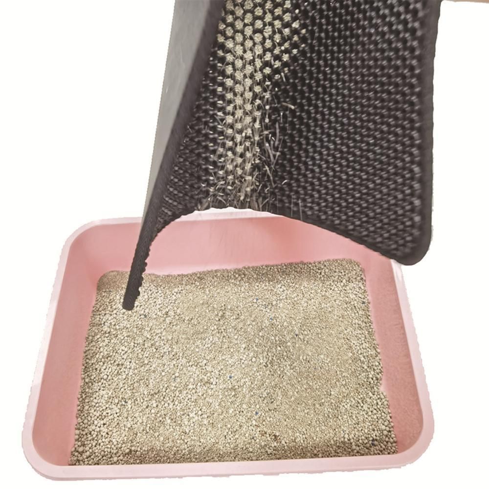 Waterproof Pet Cat Litter Mat Single Layer Cat Litter Bed Pads Trapping Litter Mat Pet non-slip Product For Cats House Clean