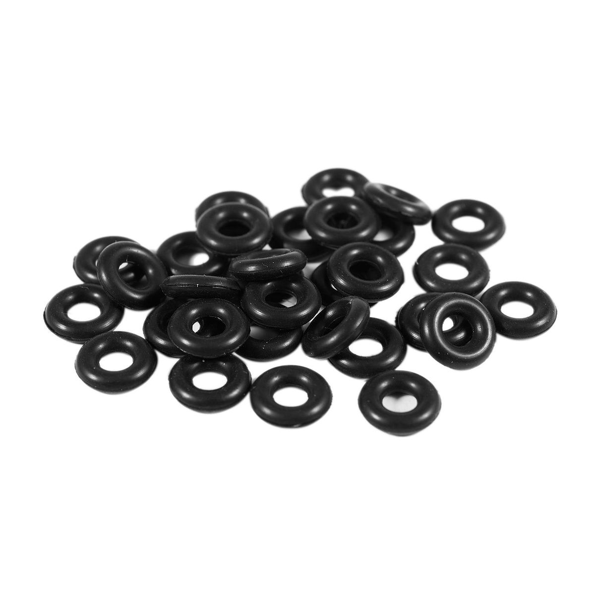 30 Pcs 2.5mm x 6.5mm x 2mm Rubber O Rings for