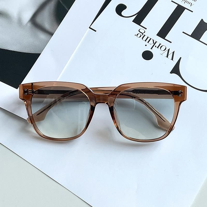 2023 New Fashion Trendy Sunglasses Korean Style Square Frame Advanced TR90 Plate Frame Glasses Manufacturer