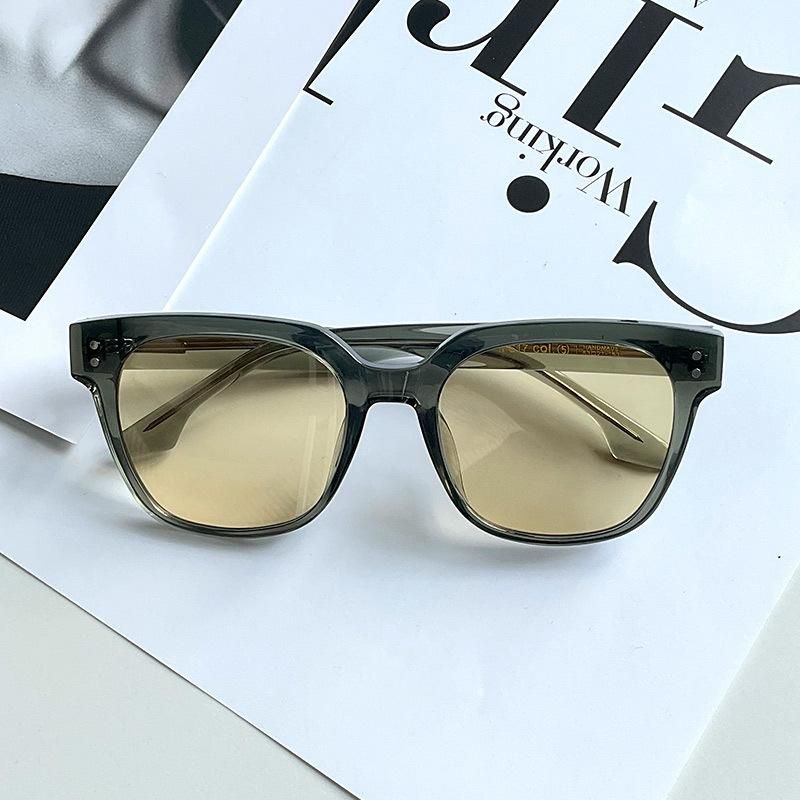 2023 New Fashion Trendy Sunglasses Korean Style Square Frame Advanced TR90 Plate Frame Glasses Manufacturer