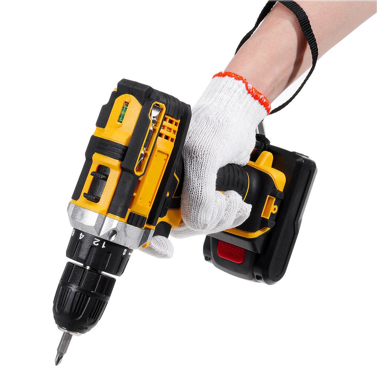 2000rpm 38Nm 21V Lithium Electric Impact Hammer Drill Wood