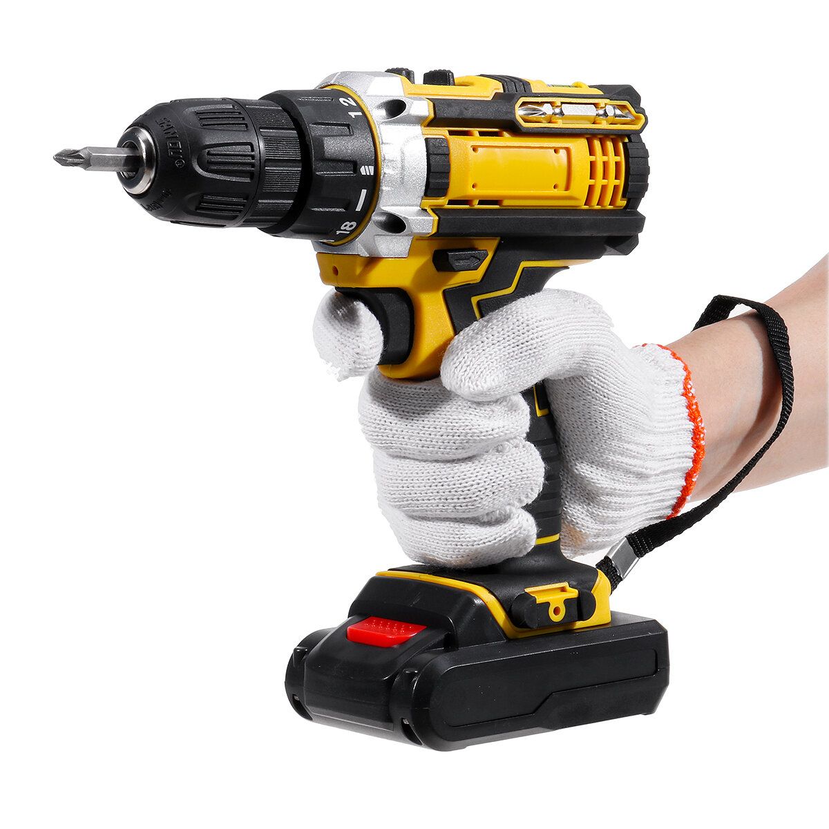 2000rpm 38Nm 21V Lithium Electric Impact Hammer Drill Wood
