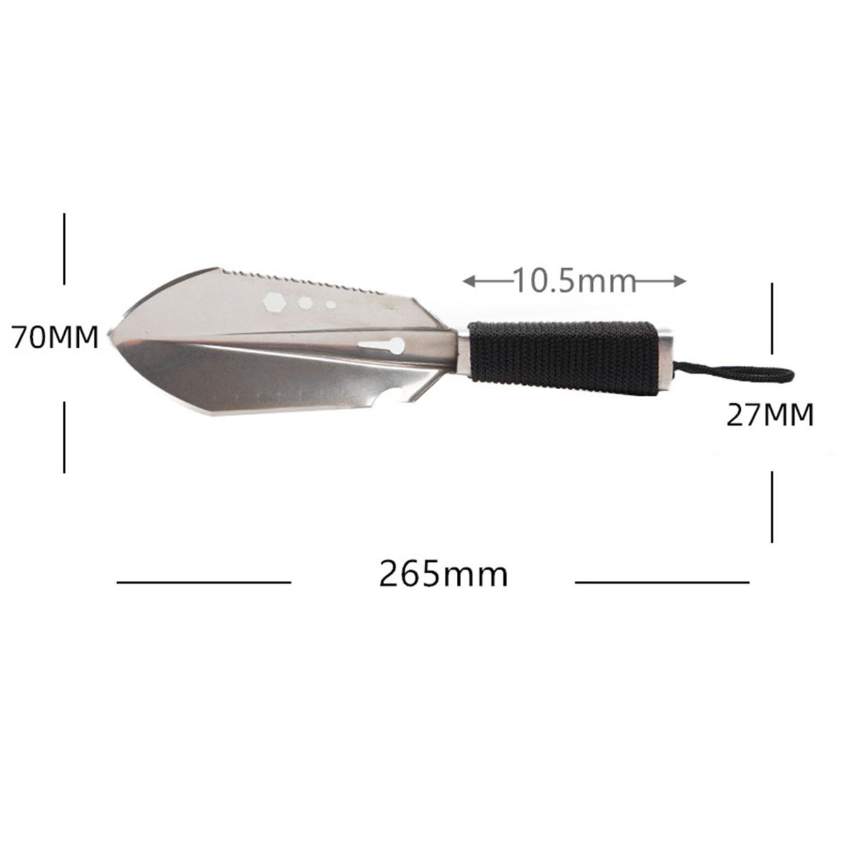 Metal Stainless Steel Garden Digging Tool Digger Garden Shovel Black