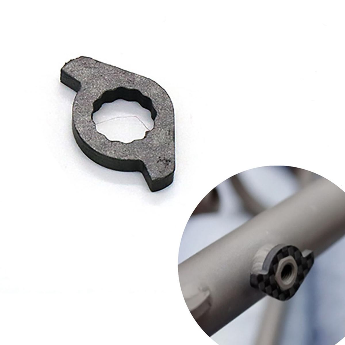 Full 3K Carbon Fiber Transmission Fixed Gasket for Brompton