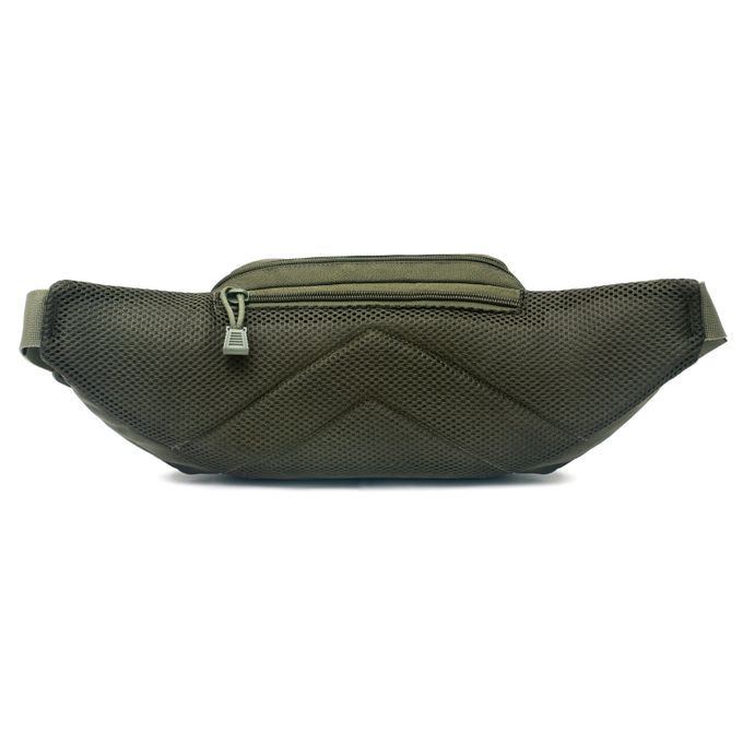 Nylon Waist Pack Sling Shoulder Bag Unisex Travel Riding Camping Green