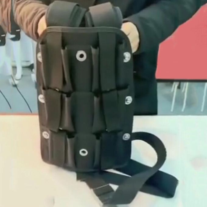 2x Diving Backplate Harness Diving Waste Plates 40x29cm Holder Pencil