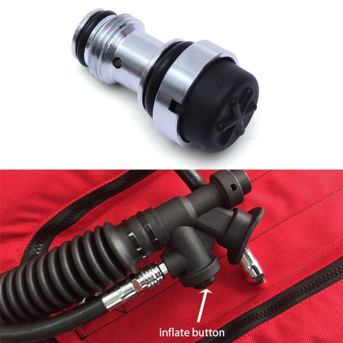 Scuba Diving BCD Inflator Valve Component Oral Power Inflator