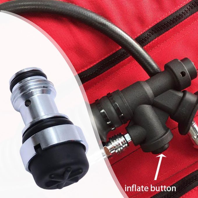 Scuba Diving BCD Inflator Valve Component Oral Power Inflator