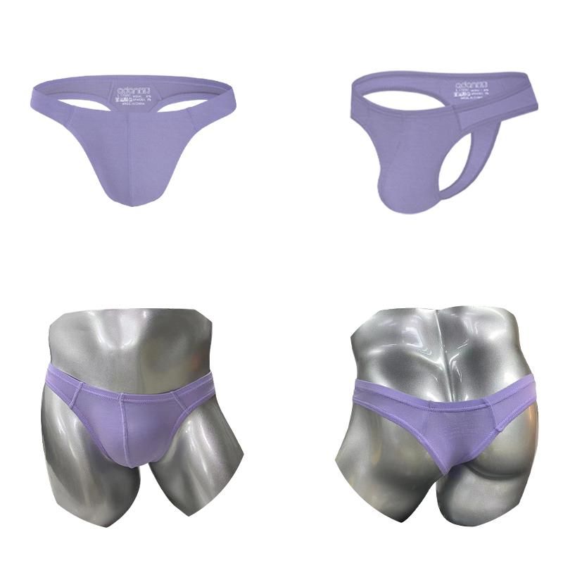 Cotton Men's Thong and G-String Panties Low Waist String Underwear Man Jockstrap