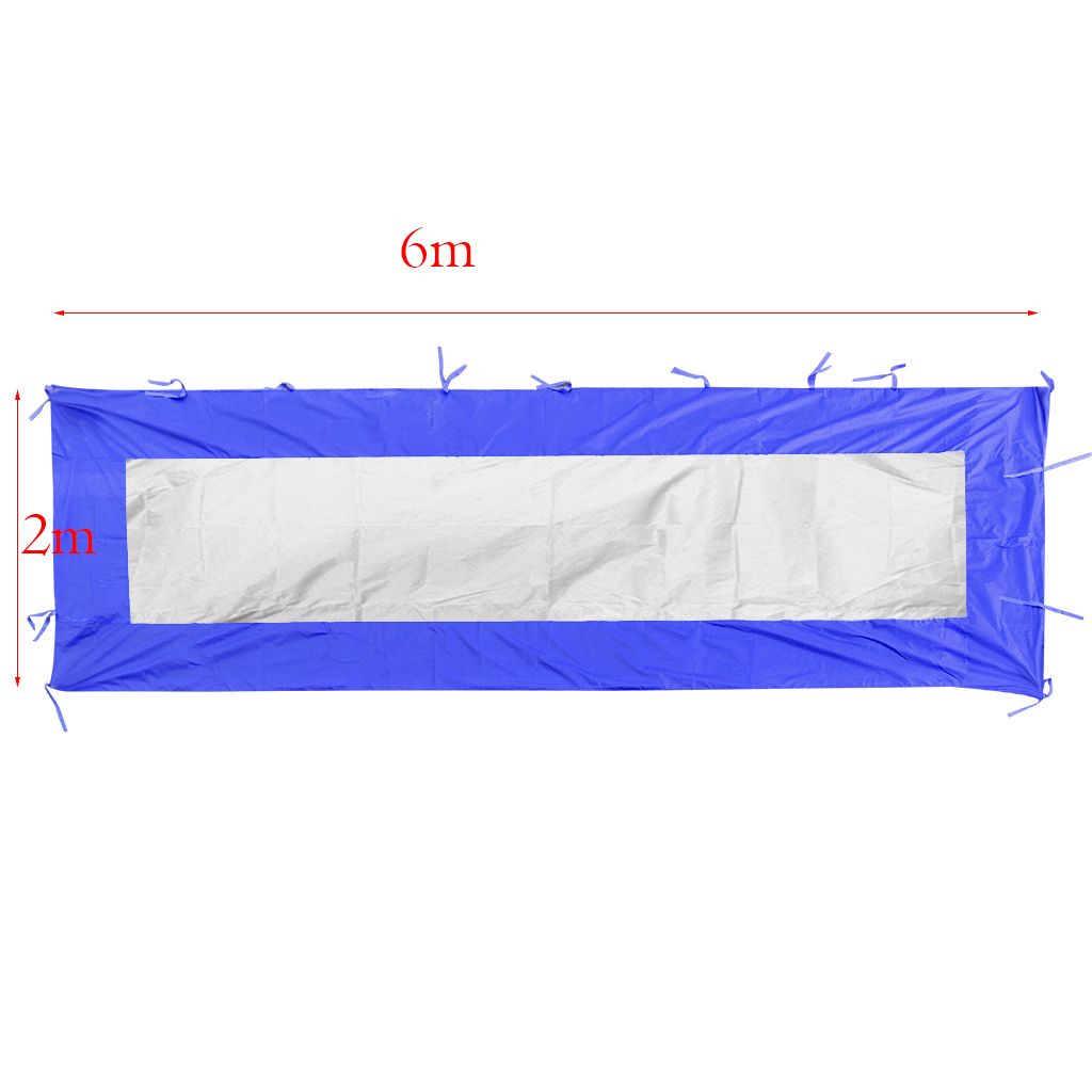 Side Wall For Straight Leg Instant Canopy Blue B 190x570cm