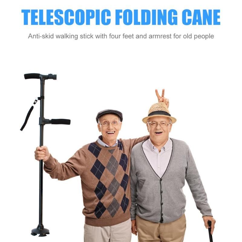Telescopic Walking Sticks For Elderly Folding Walking Cane