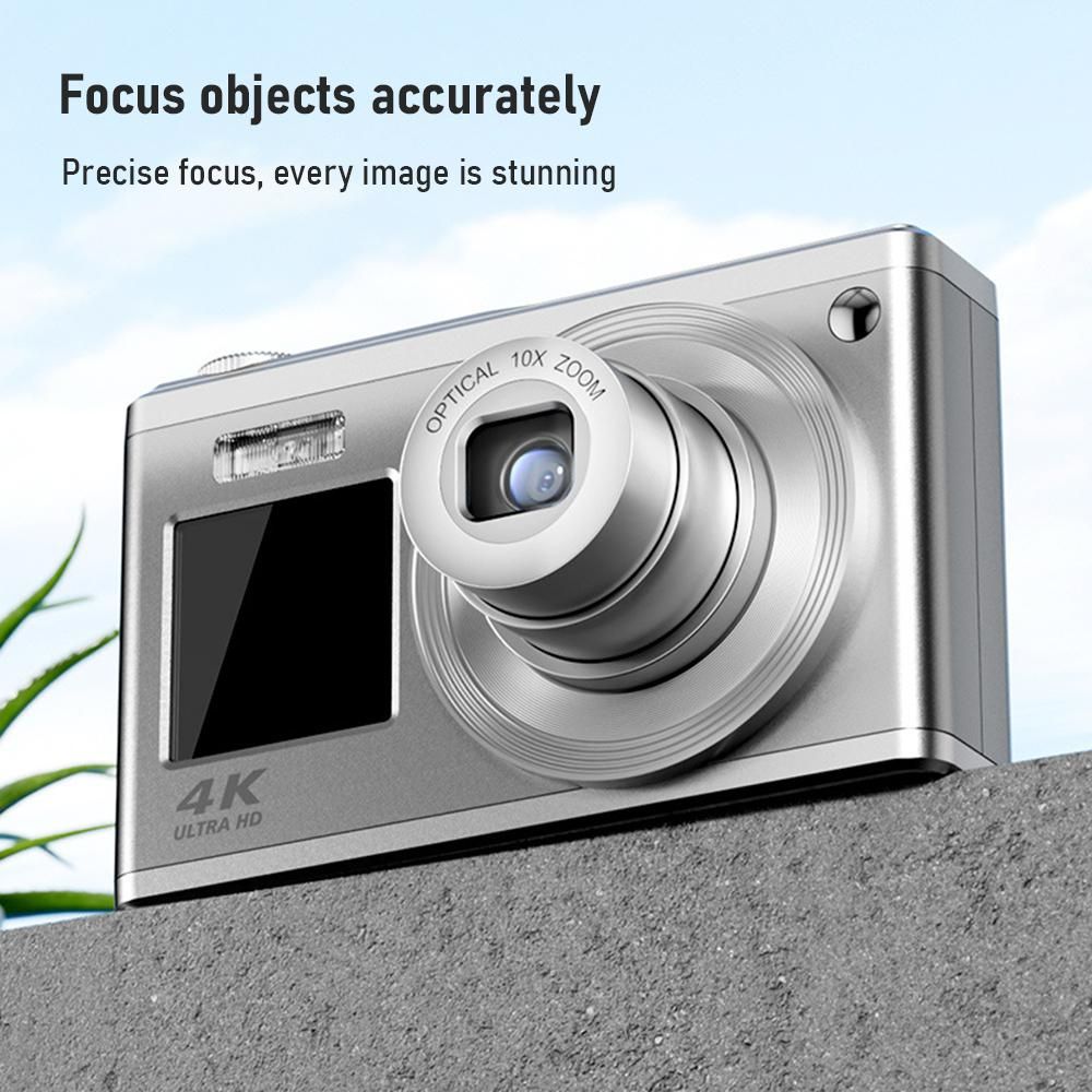 Andoer 2.88-inch Portable Digital Camera Compact Camera 60MP 4K Ultra HD 16X Zoom Auto Focus Self-Timer Anti-shaking with 2pcs Batteries 32GB Memory Card Great Gift for Kids Boys Girls Adult Teenagers Students