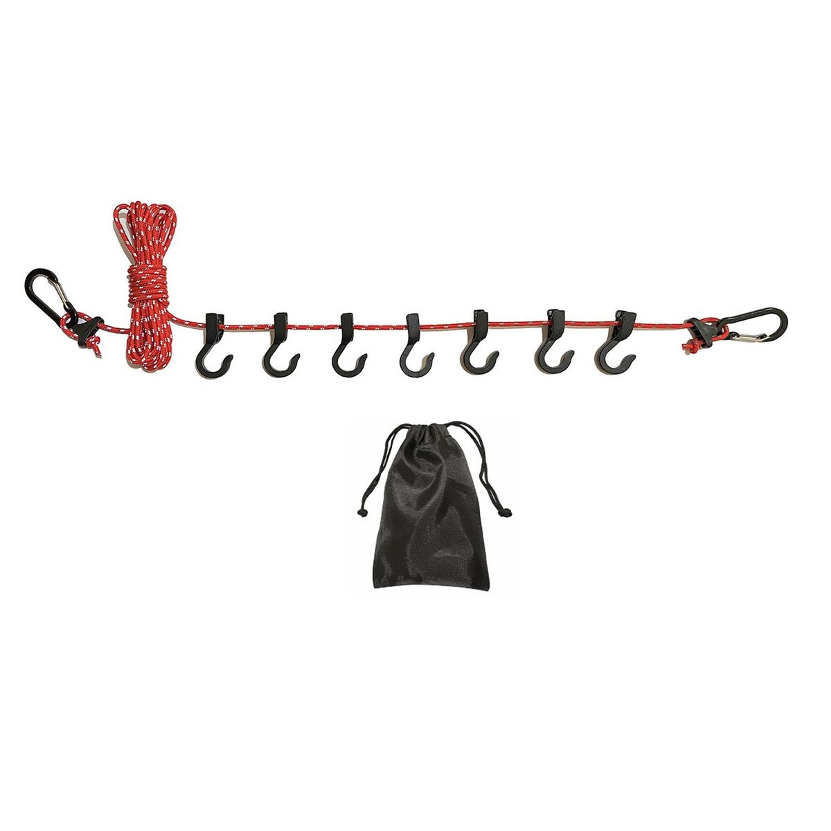 Laundry Drying Rope Household Balcony Storage Clothing Line Red