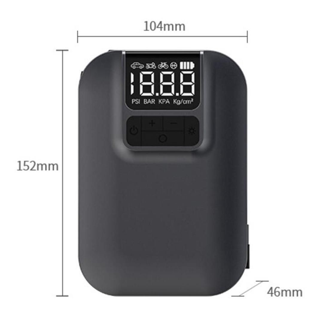 Tire Inflator, with Pressure Gauge Display for BicycleTire