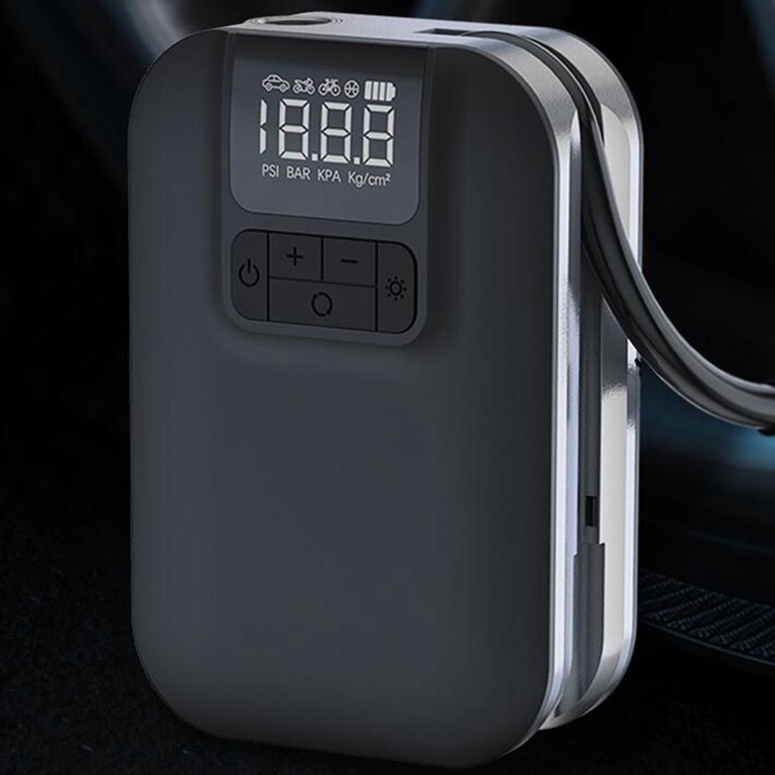 Tire Inflator, with Pressure Gauge Display for BicycleTire