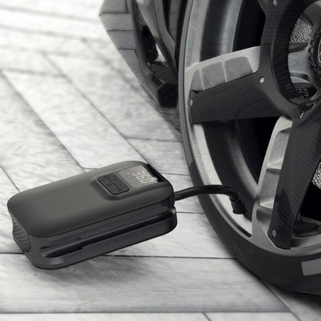 Tire Inflator, with Pressure Gauge Display for BicycleTire